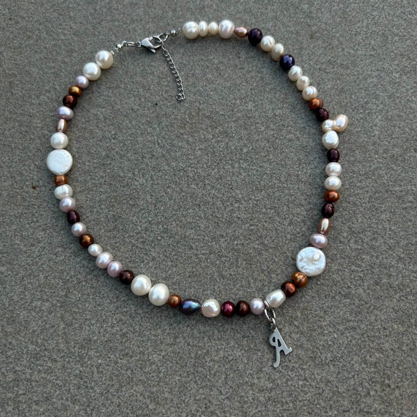 Initial A necklace