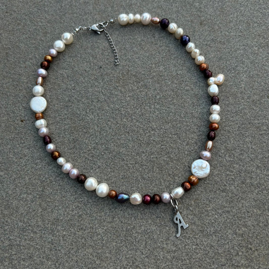 Initial A necklace