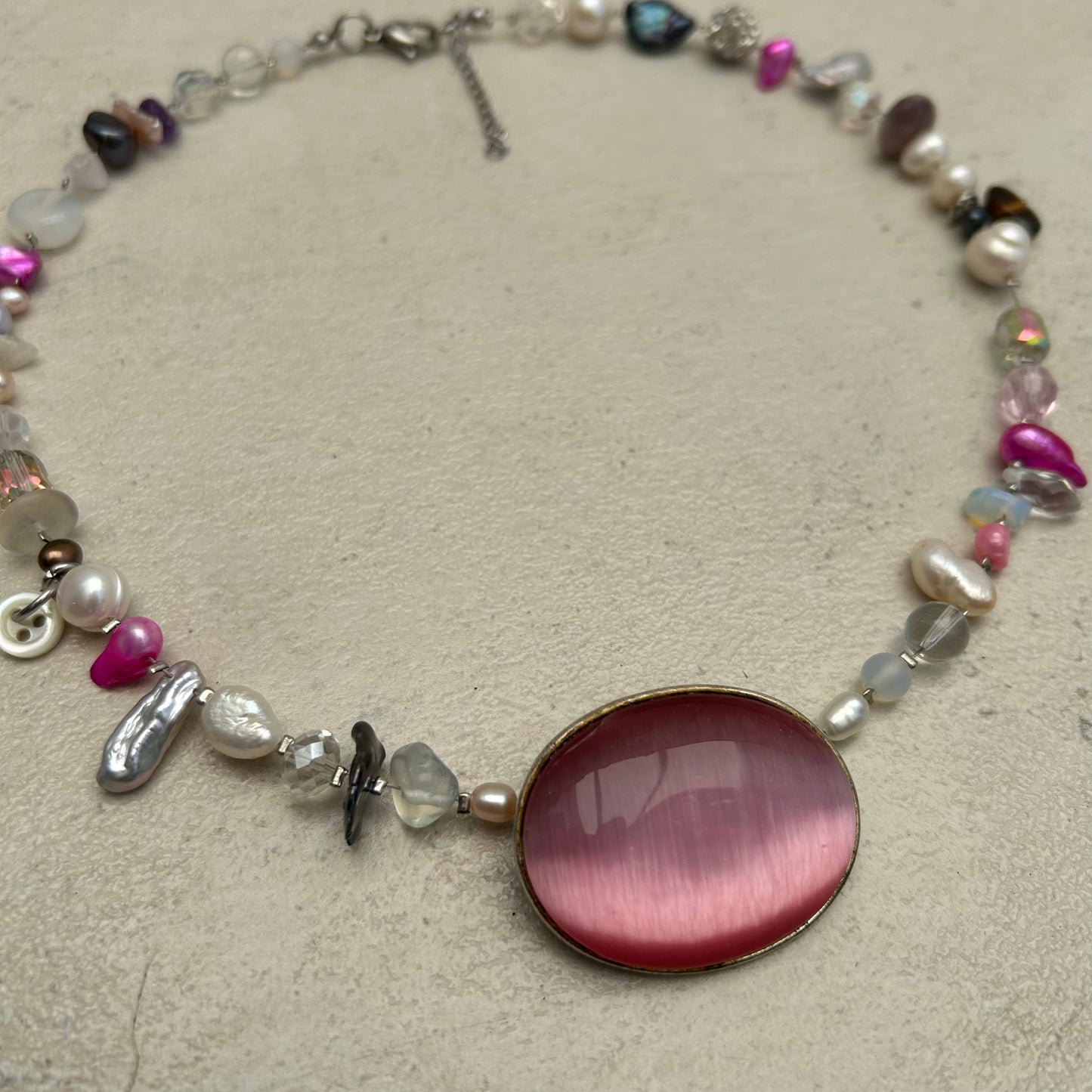 Pink cats eye