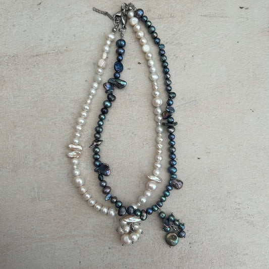 matching black cat & golden retriever necklaces