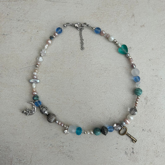Key charm necklace