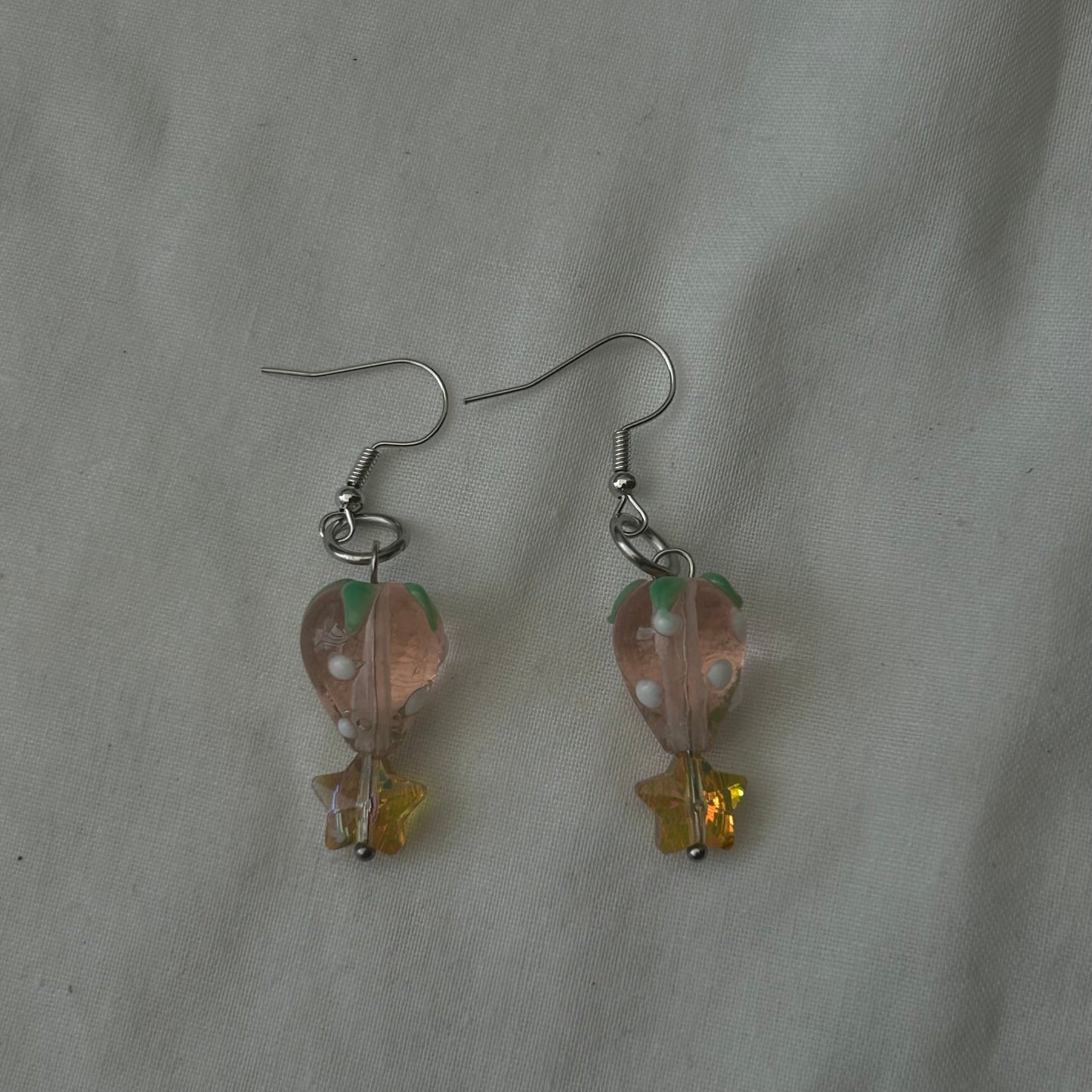 Strawberry star earrings
