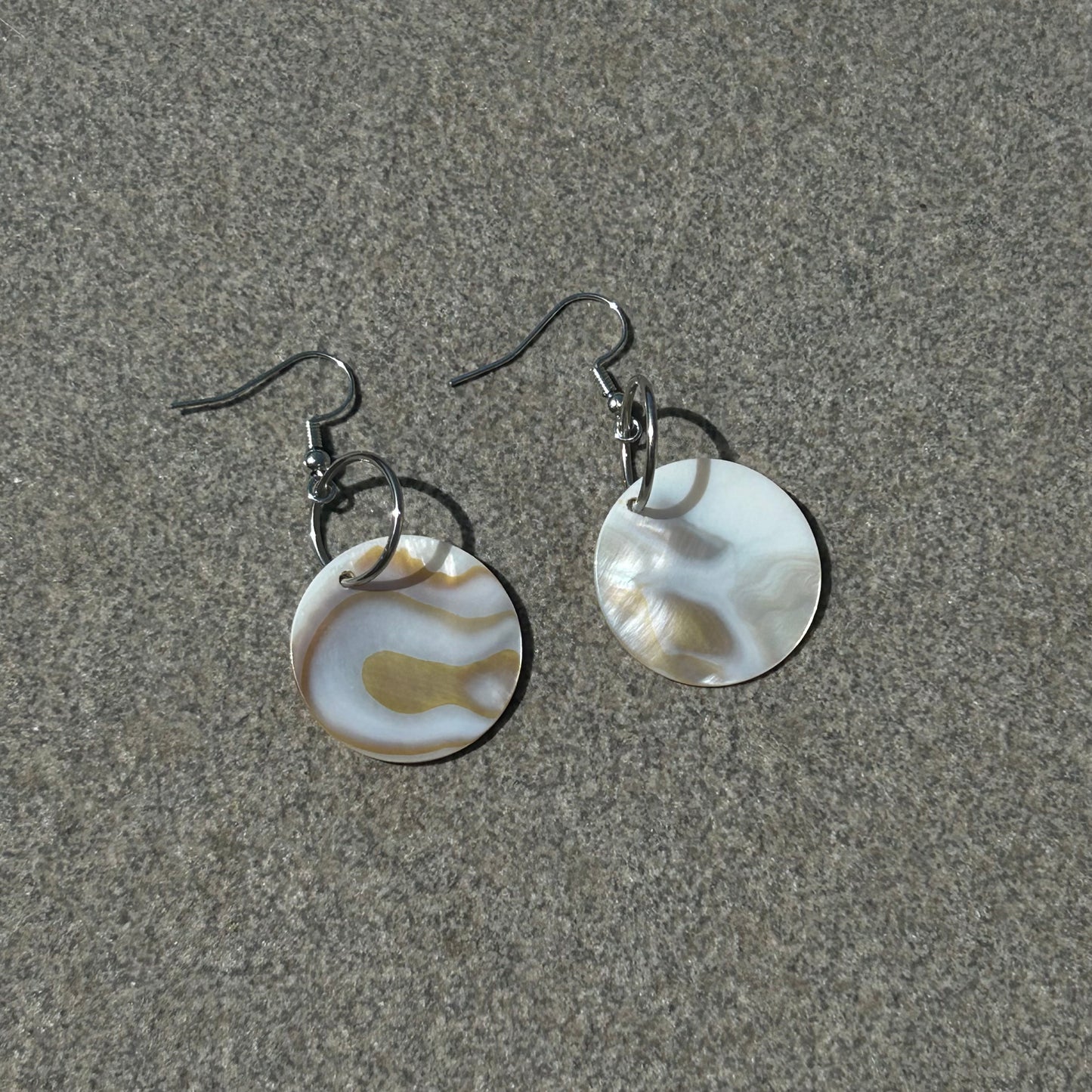 Mother of pearl shell earrings