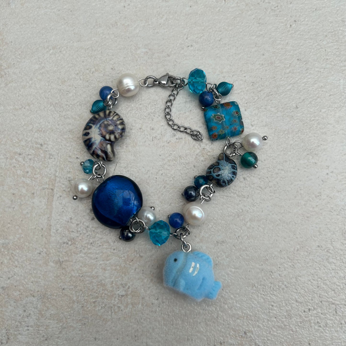 Fluffy fish bracelet