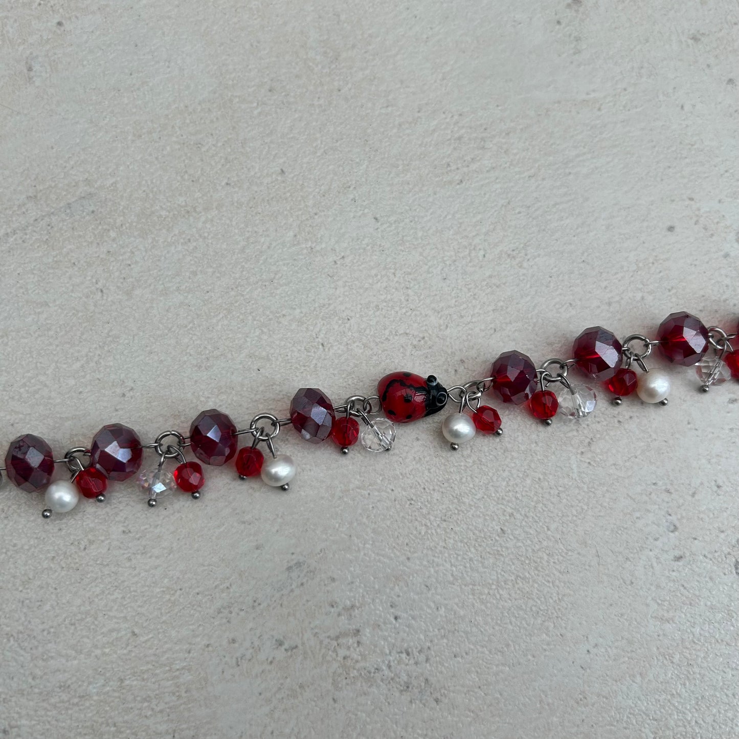 ladybug cluster bracelet