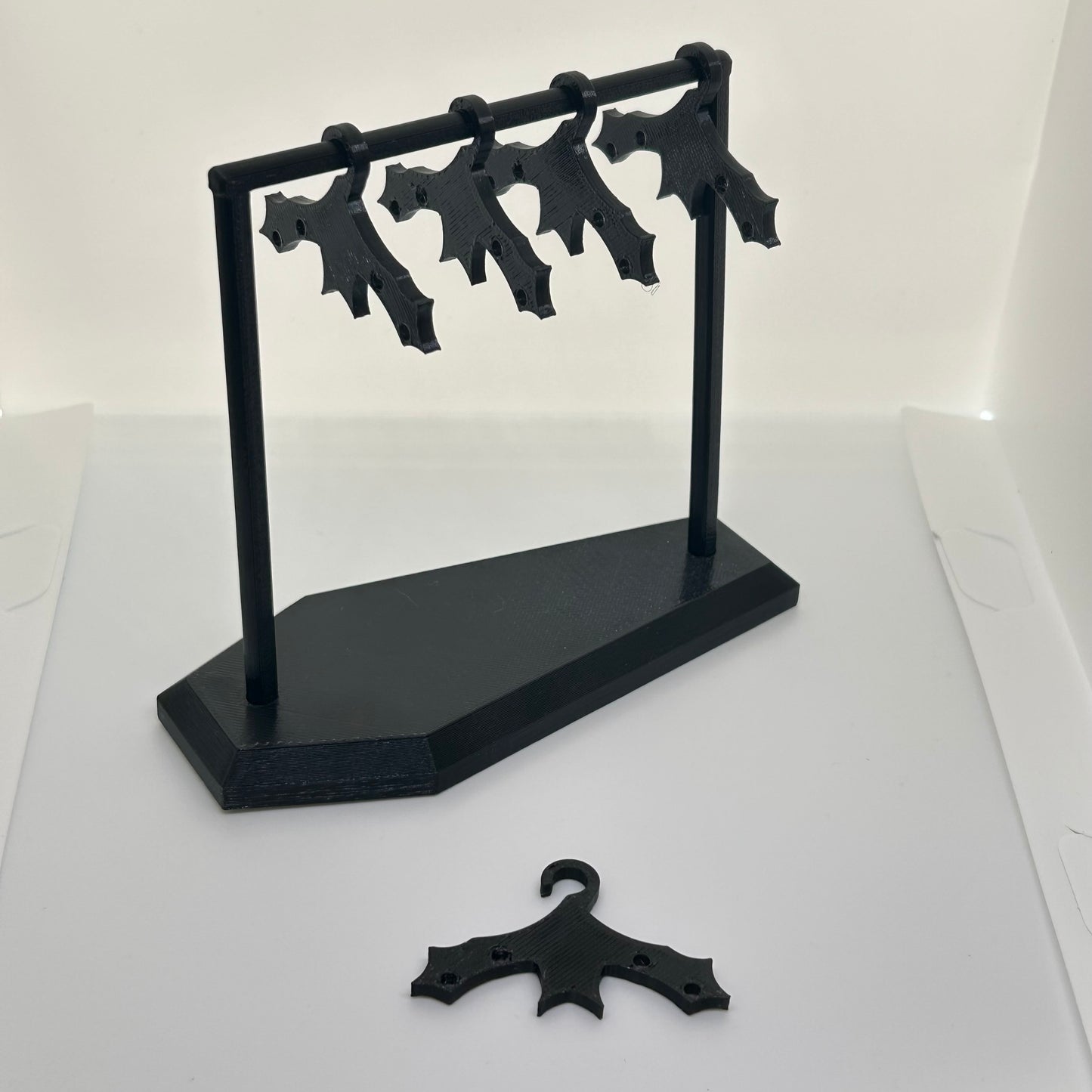 Black bat earring hanger organiser