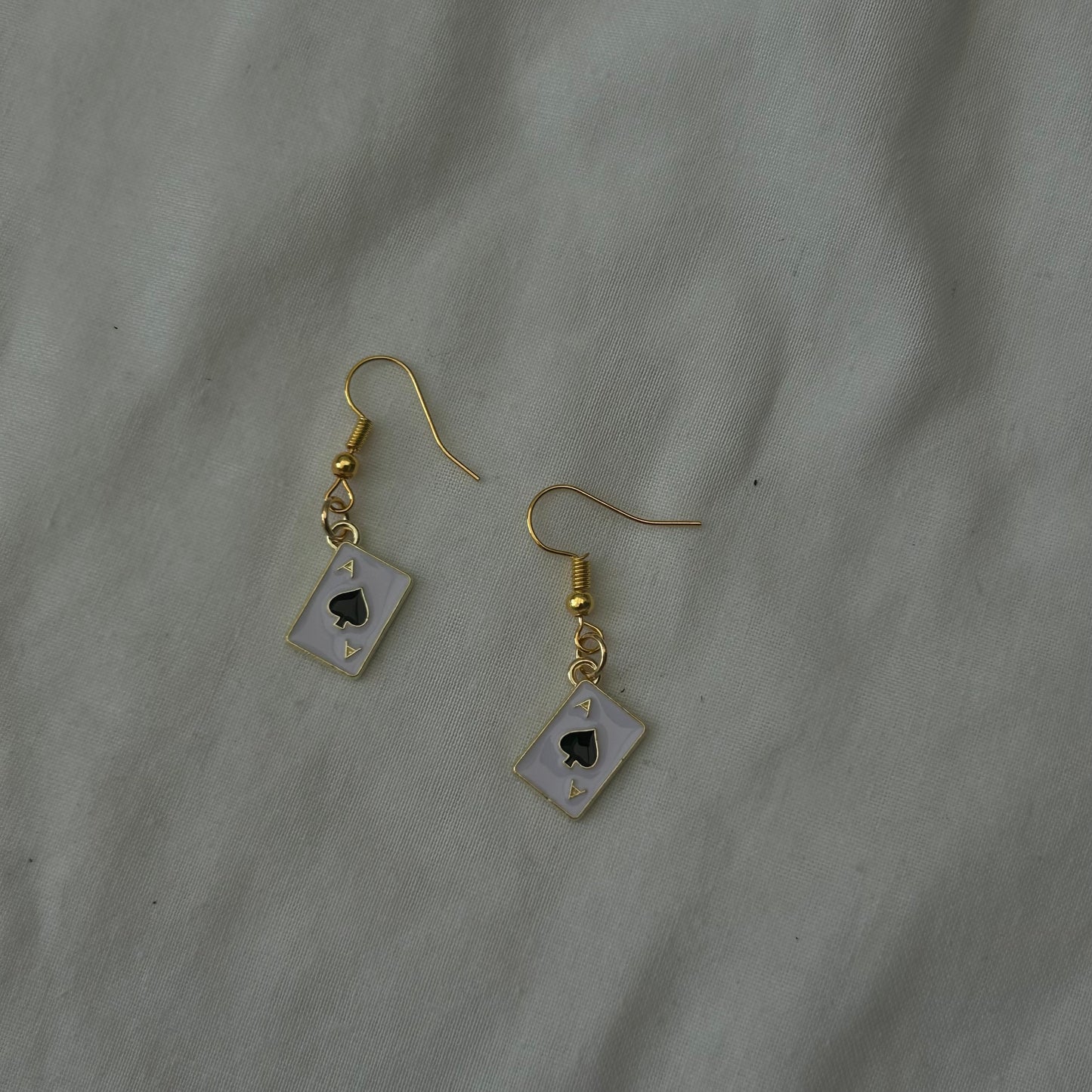 Ace of spades earrings