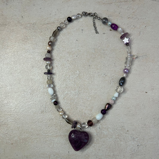 Amethyst heart