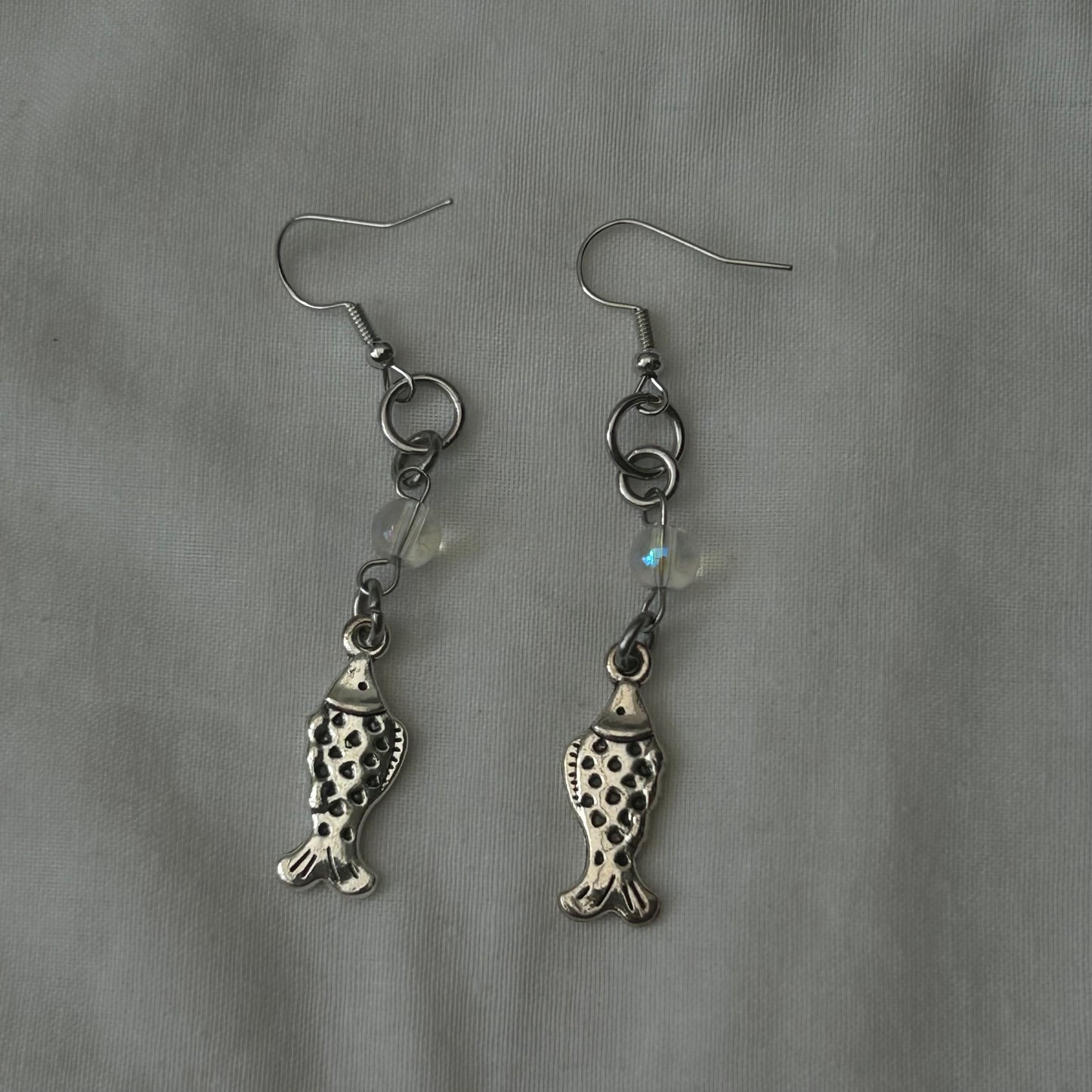Fish beaded earrings