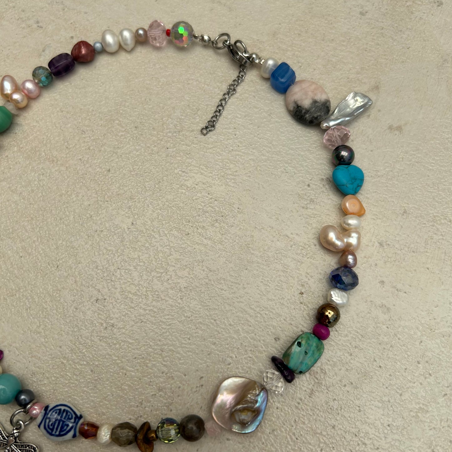 Dragonfly beaded necklace