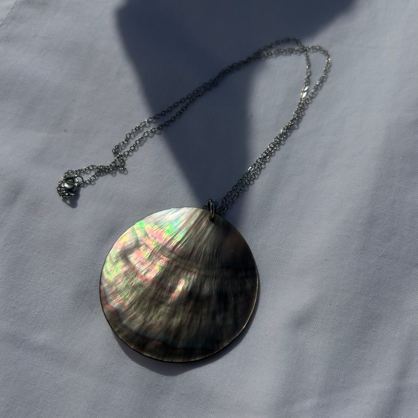 Abalone pendant necklace